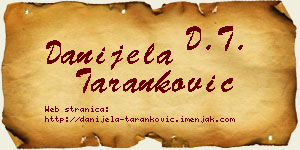 Danijela Taranković vizit kartica